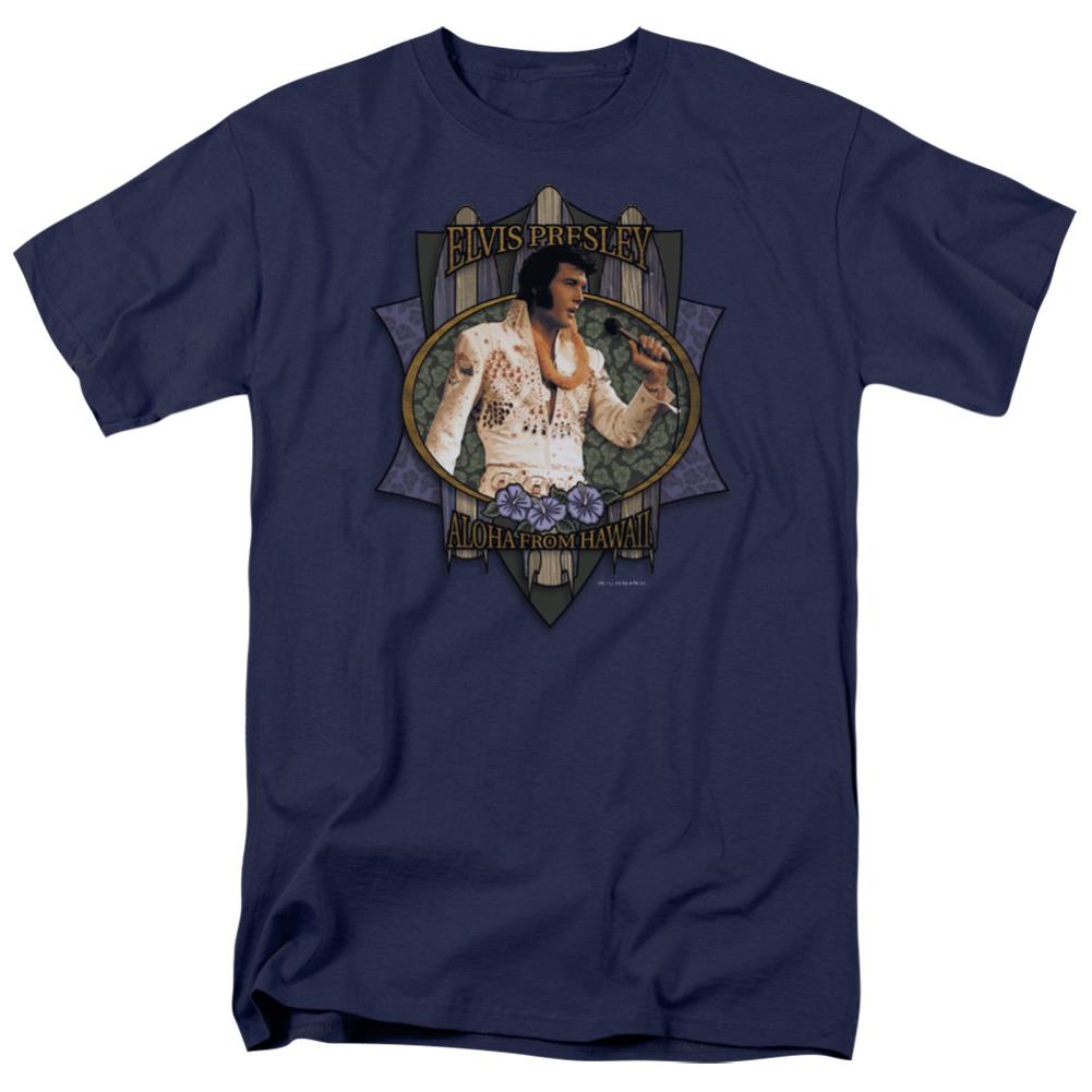 Elvis Presley Aloha From Hawaii Men's 18/1 Cotton Short-Sleeve T-Shirt