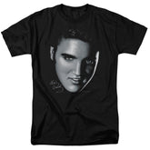 Elvis Presley Big Face Men's 18/1 Cotton Short-Sleeve T-Shirt