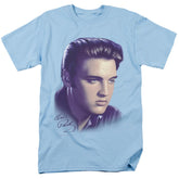 Elvis Presley Big Portrait Men's 18/1 Cotton Short-Sleeve T-Shirt
