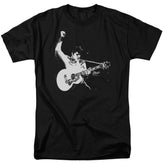 Elvis Presley Black&White Guitarman Men's 18/1 Cotton Short-Sleeve T-Shirt