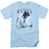 Elvis Presley Blue Vegas Men's 18/1 Cotton Short-Sleeve T-Shirt