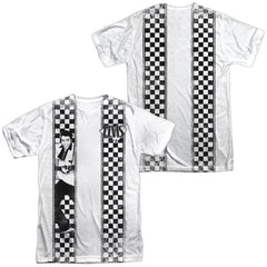 Elvis Presley Checkered Bowling Shirt Men's Regular Fit Polyester Short-Sleeve T-Shirt
