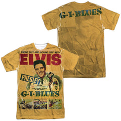 Elvis Presley Gi Blues (Front/Back Print) Men's Regular Fit Polyester Short-Sleeve T-Shirt