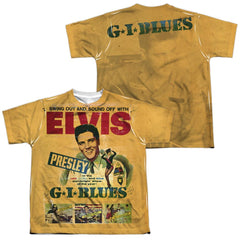 Elvis Presley Gi Blues (Front/Back Print) Youth Regular Fit Poly Short-Sleeve T-Shirt