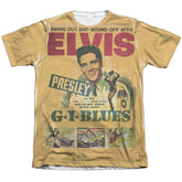 Elvis Presley Gi Blues Men's Regular Fit Poly Cotton Short-Sleeve T-Shirt