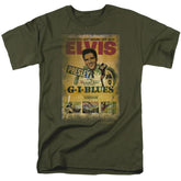 Elvis Presley Gi Blues Poster Men's 18/1 Cotton Short-Sleeve T-Shirt