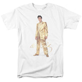 Elvis Presley Gold Lame Suit Men's 18/1 Cotton Short-Sleeve T-Shirt