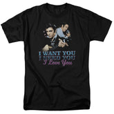Elvis Presley I Want You Men's 18/1 Cotton Short-Sleeve T-Shirt