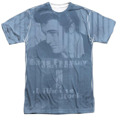 Elvis Presley Jailhouse Poster All Over Men's Regular Fit Polyester Short-Sleeve T-Shirt