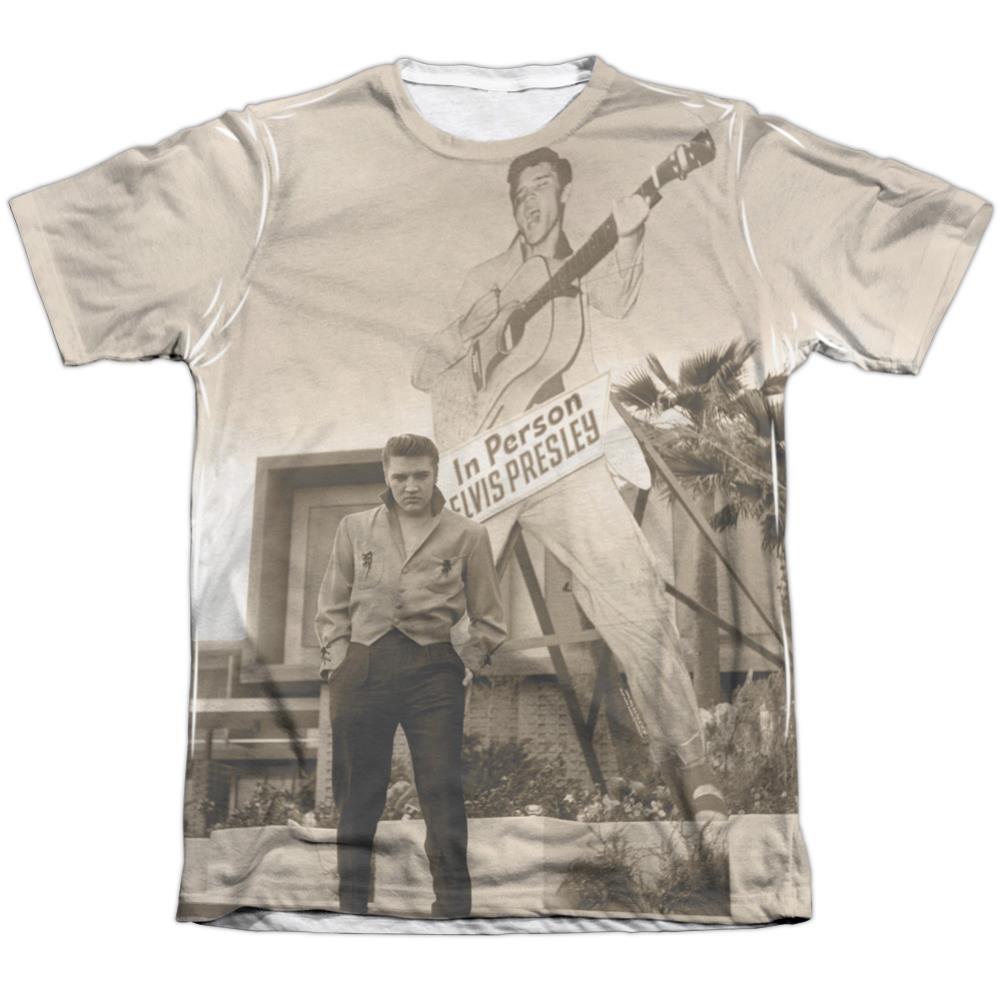Elvis Presley Larger Than Life Men's Regular Fit Poly Cotton Short-Sleeve T-Shirt