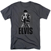 Elvis Presley Leather Men's 18/1 Cotton Short-Sleeve T-Shirt