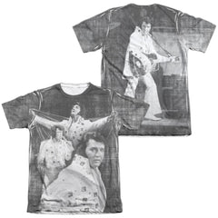 Elvis Presley Legendary Performance (Front/Back Print) Men's Regular Fit Poly Cotton Short-Sleeve T-Shirt
