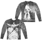 Elvis Presley Legendary Performance (Front/Back Print) Men's Regular Fit Polyester Long-Sleeve T-Shirt