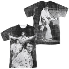 Elvis Presley Legendary Performance (Front/Back Print) Men's Regular Fit Polyester Short-Sleeve T-Shirt