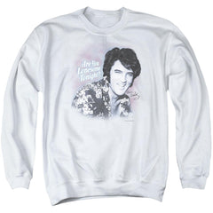 Elvis Presley Lonesome Tonight Men's Crewneck 50 50 Poly Long-Sleeve T-Shirt