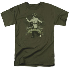 Elvis Presley Long Live The King Men's 18/1 Cotton Short-Sleeve T-Shirt