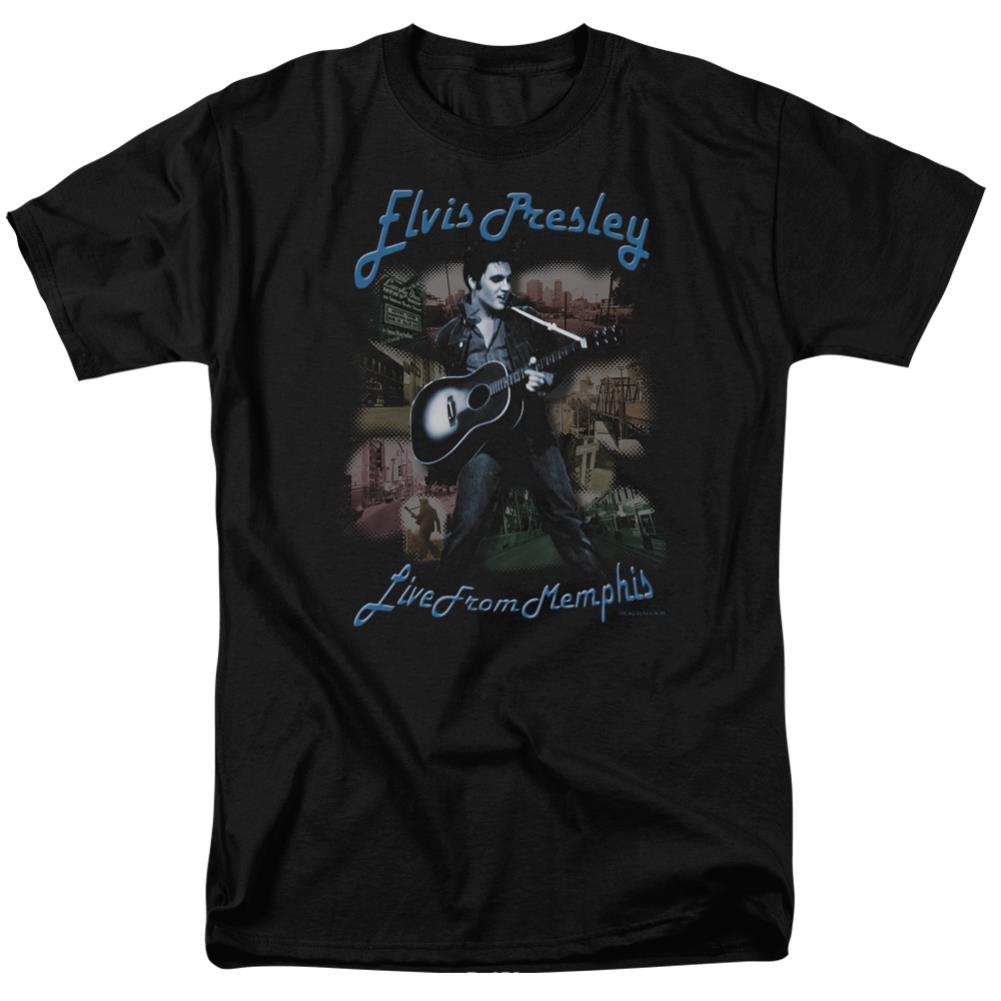 Elvis Presley Memphis Men's 18/1 Cotton Short-Sleeve T-Shirt