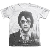 Elvis Presley Mugshot Men's Regular Fit Poly Cotton Short-Sleeve T-Shirt