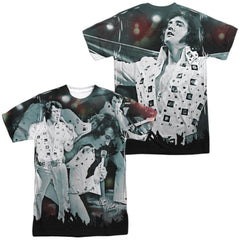 Elvis Presley Now Playing (Front/Back Print) Men's Regular Fit Polyester Short-Sleeve T-Shirt