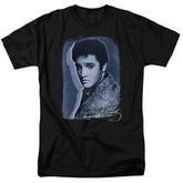 Elvis Presley Overlay Men's 18/1 Cotton Short-Sleeve T-Shirt