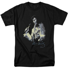 Elvis Presley Painted King Men's 18/1 Cotton Short-Sleeve T-Shirt