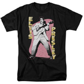 Elvis Presley Pink Rock Men's 18/1 Cotton Short-Sleeve T-Shirt