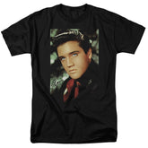 Elvis Presley Red Scarf Men's 18/1 Cotton Short-Sleeve T-Shirt