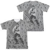 Elvis Presley Rockin All Over (Front/Back Print) Men's Regular Fit Poly Cotton Short-Sleeve T-Shirt