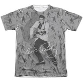 Elvis Presley Rockin All Over Men's Regular Fit Poly Cotton Short-Sleeve T-Shirt