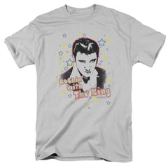Elvis Presley Rockin With The King Men's 18/1 Cotton Short-Sleeve T-Shirt