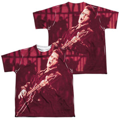 Elvis Presley Scratched 68 Youth Regular Fit Poly Short-Sleeve T-Shirt