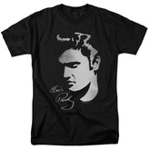 Elvis Presley Simple Face Men's 18/1 Cotton Short-Sleeve T-Shirt