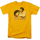 Elvis Presley Singing Hawaii Style Men's 18/1 Cotton Short-Sleeve T-Shirt