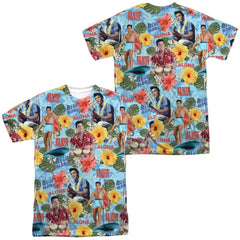 Elvis Presley Surfs Up Men's Regular Fit Polyester Short-Sleeve T-Shirt