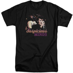 Elvis Presley Suspicious Minds Men's 18/1 Tall Cotton Short-Sleeve T-Shirt