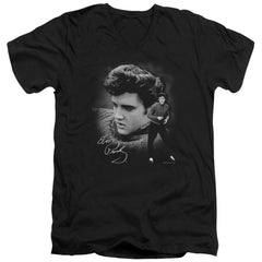Elvis Presley Sweater Men's 30/1 Cotton Slim V-Neck T-Shirt