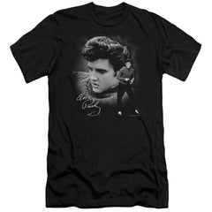 Elvis Presley Sweater Men's Ultra-Soft 30/1 Cotton Slim Short-Sleeve T-Shirt