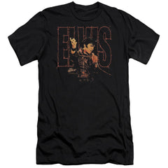 Elvis Presley Take My Hand Men's Ultra-Soft 30/1 Cotton Slim Short-Sleeve T-Shirt
