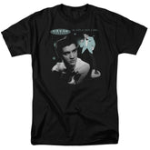 Elvis Presley Teal Portrait Men's 18/1 Cotton Short-Sleeve T-Shirt