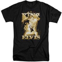 Elvis Presley The King Men's 18/1 Tall Cotton Short-Sleeve T-Shirt