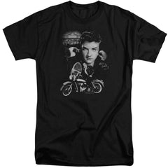 Elvis Presley The King Rides Again Men's 18/1 Tall Cotton Short-Sleeve T-Shirt