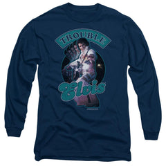 Elvis Presley Total Trouble Men's 18/1 Cotton Long-Sleeve T-Shirt