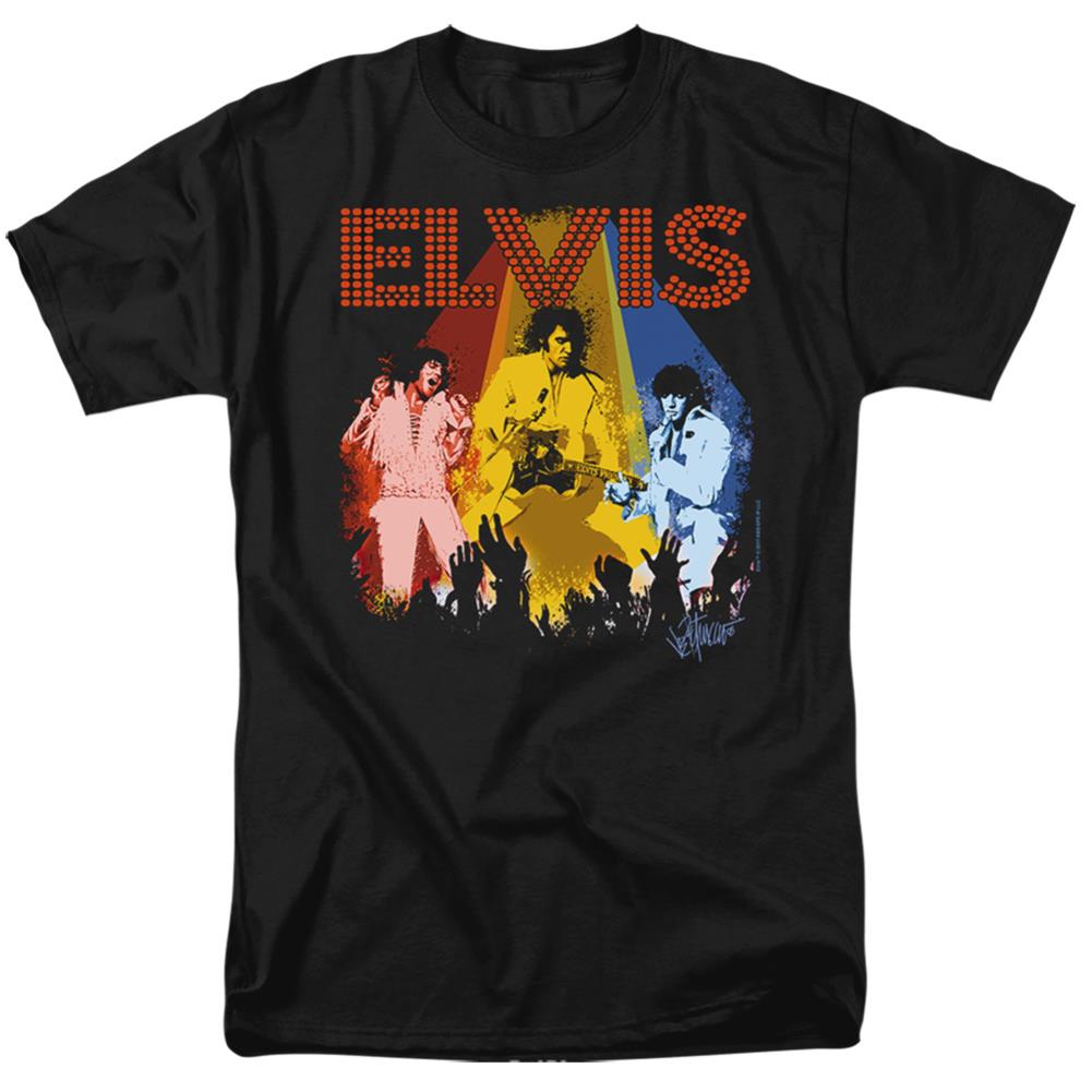 Elvis Presley Vegas Remembered Men's 18/1 Cotton Short-Sleeve T-Shirt