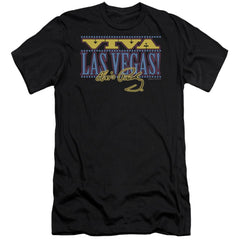 Elvis Presley Viva Las Vegas Men's Ultra-Soft 30/1 Cotton Slim Short-Sleeve T-Shirt