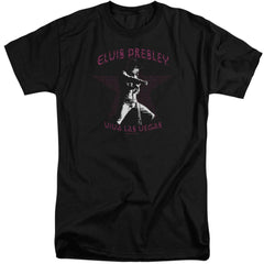 Elvis Presley Viva Las Vegas Star Men's 18/1 Tall Cotton Short-Sleeve T-Shirt