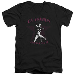 Elvis Presley Viva Las Vegas Star Men's 30/1 Cotton Slim V-Neck T-Shirt