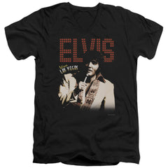 Elvis Presley Viva Star Men's 30/1 Cotton Slim V-Neck T-Shirt