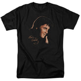 Elvis Presley Warm Portrait Men's 18/1 Cotton Short-Sleeve T-Shirt