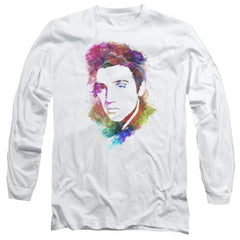 Elvis Presley Watercolor King Men's 18/1 Cotton Long-Sleeve T-Shirt