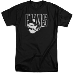 Elvis Presley White Glow Men's 18/1 Tall Cotton Short-Sleeve T-Shirt